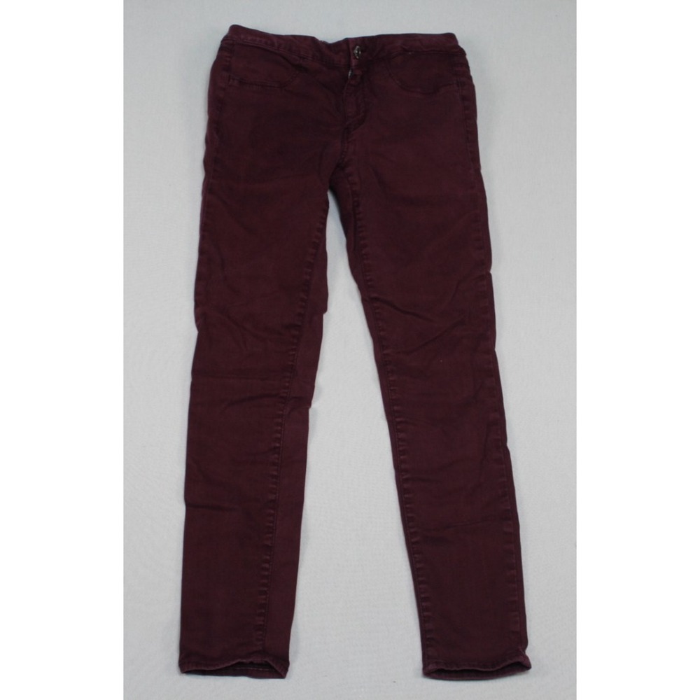 American Eagle Women Black Jeans Super Stretch Extreme Jeggings‎ Size 6